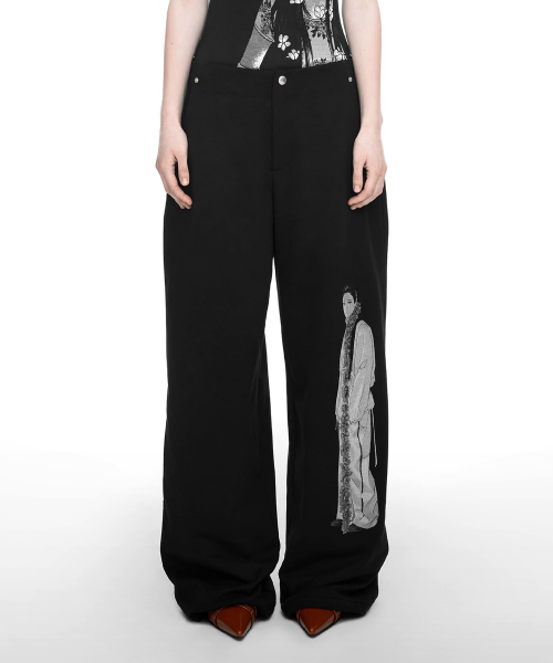 DRAWING SWEAT брюки (UNISEX) черная