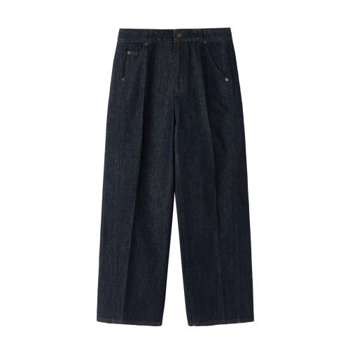 W 1975 широкий деним TROUSERS - INDIGO (P253WDP461)