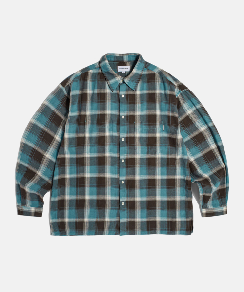 Multi Plaid 2Pocket рубашка Blue
