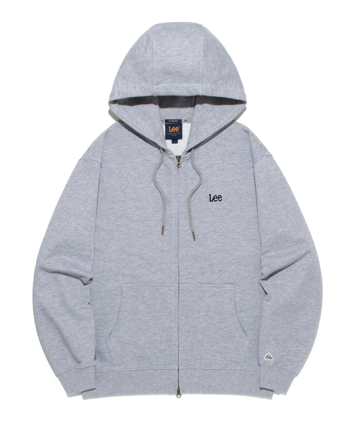 Small Twitch Logo Hooded Zip-Up Gray preview
