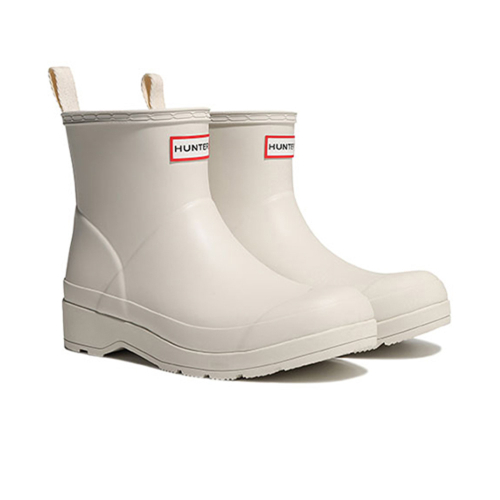 헌터() [UNISEX] 플레이 헌터 도트 프린트 백스트랩 숏 레인부츠 - 화이트윌로우 UFS4006RMAWHW 상품 이미지