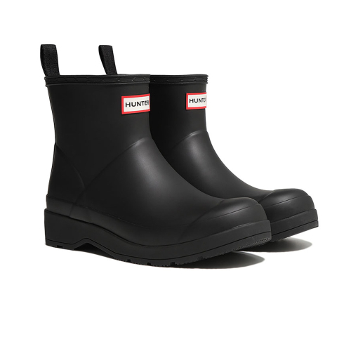 헌터() [UNISEX] 플레이 헌터 도트 프린트 백스트랩 숏 레인부츠 - 블랙 UFS4006RMABLK 상품 이미지