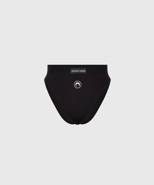 (W) Трусы high-waist из джерси с логотипом луны MOON LOGO BK99 BLACK