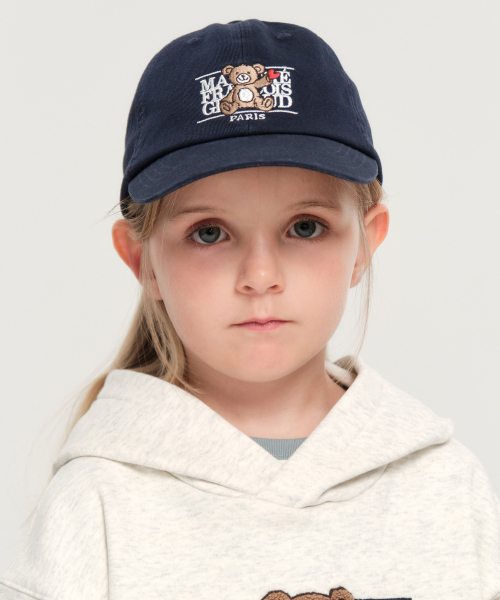 KIDS BEAR CLASSIC LOGO BALL CAP navy