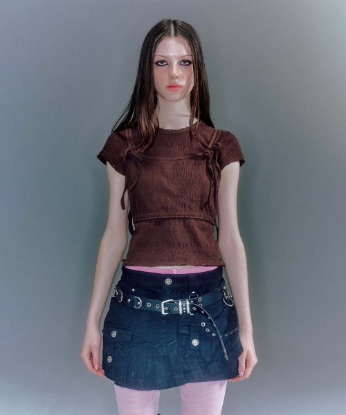 JAYNA CRUMPLE T-SHIRT (2COLOR)