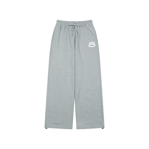 Мягкие спортивные брюки с патчем (Grey)