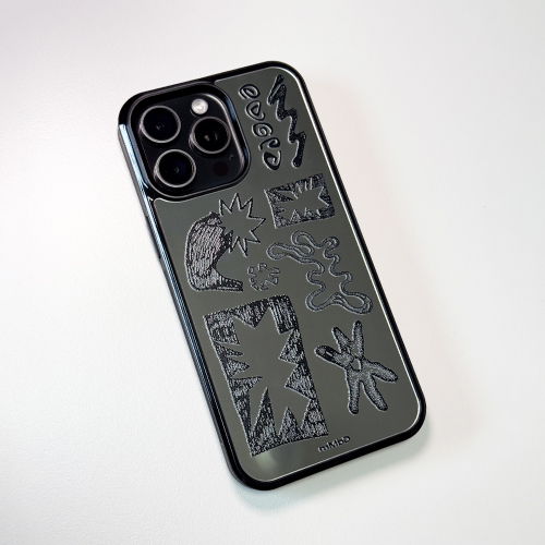 NEWTOPIA BioDoodle Bumper Mirror Phone Case (BK/MagSafe)