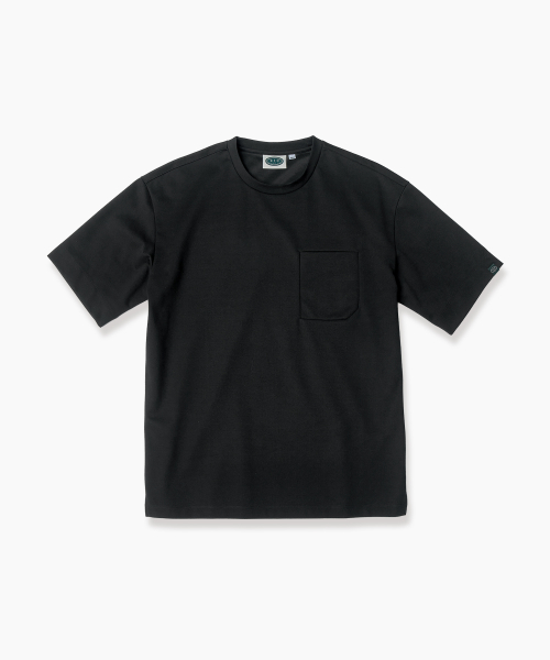 Футболка Cool Pima Round Pocket [Matt Black]_ZF2TS111
