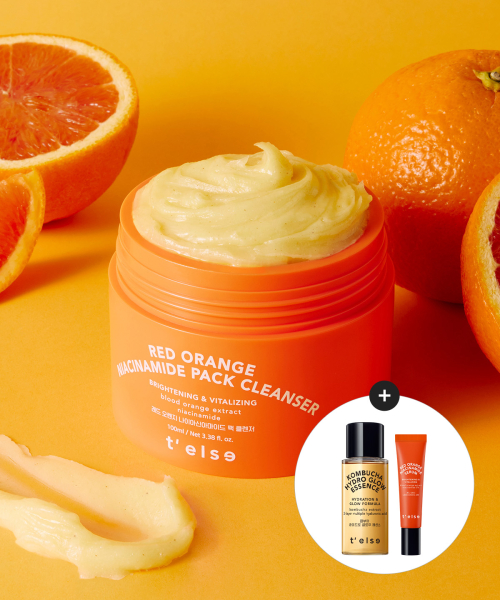 티엘스() 레드 오렌지 나이아신아마이드 팩 클렌저 100ML (증정 레드오렌지 세럼 5ML+콤부차 글로우 에센스 8ML) 상품 이미지