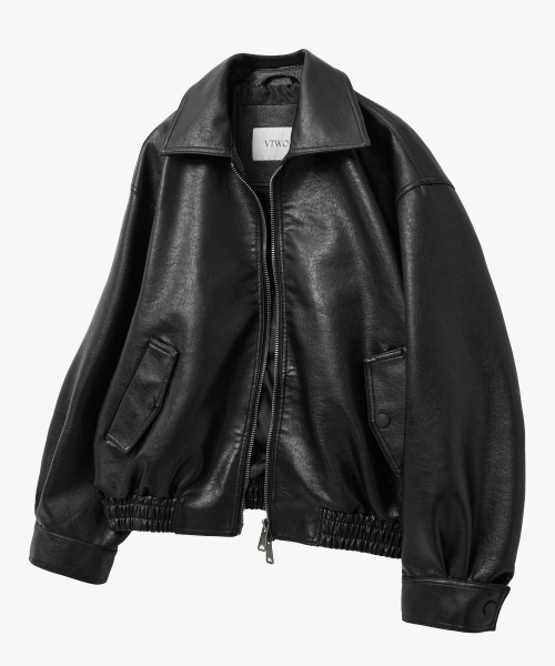 Кожаная куртка 8272 washed (BLACK)