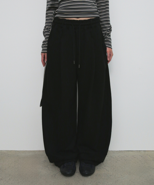 OVERFIT SWEAT PANTS_чёрный