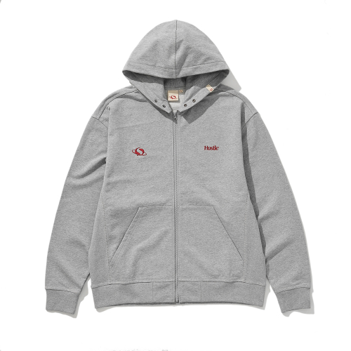 HUSTLE CLASSIC ZIP UP MELANGE