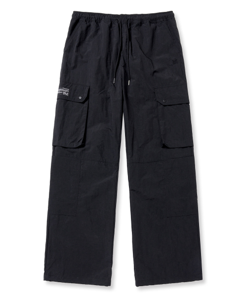 NYLON BANDING PANTS - чёрный