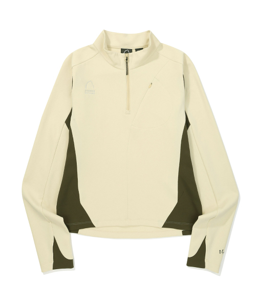W) Лонгслив ROSA Delta Peak на молнии (LEMON YELLOW)