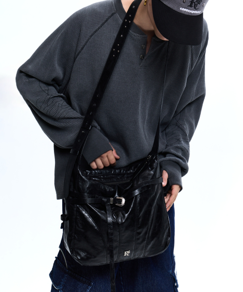 WESTERN BELT CROSS BAG - BLACK