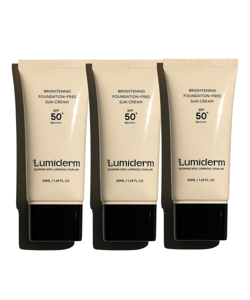 브라이트닝 파데프리 선크림 50ml SPF50+ PA++++ 3개