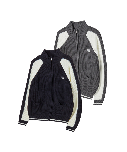 UNION JACK KNIT ZIP-UP [5 COLOR]