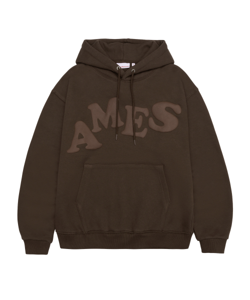 BIG TYPO HOODIE BROWN