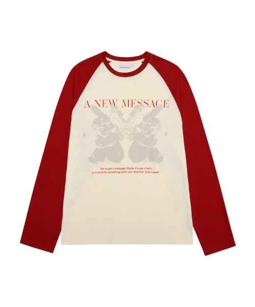 ANGEL RAGLAN LONGSLEEVE TEE IVORY