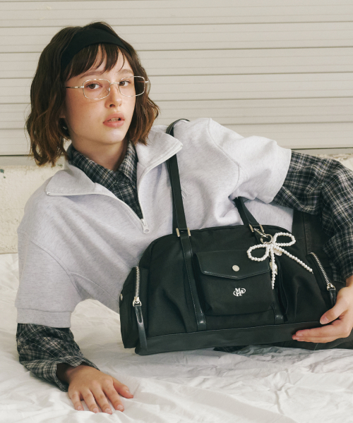 마스마룰즈() Lumi nylon shoulder bag_Black 상품 이미지