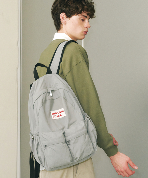 마스마룰즈() Two pocket daily backpack_Gray 상품 이미지