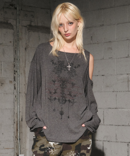 2 hole t (dark grey)