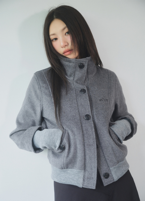 애즈온(ASON) DUMBO WOOL JACKET / GRAY - 사이즈 & 후기 | 무신사