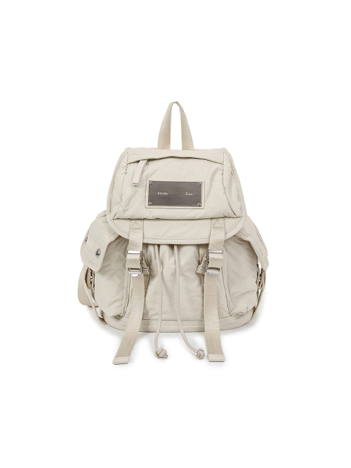 MUSINSA | MATIN KIM POCKET UTILITY SMALL BACK PACK IN LIGHT BEIGE