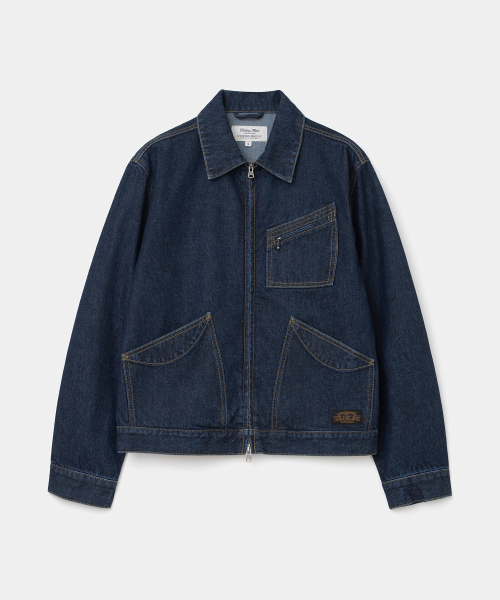 На молнии джинсовый work куртка 13oz one вёшеный