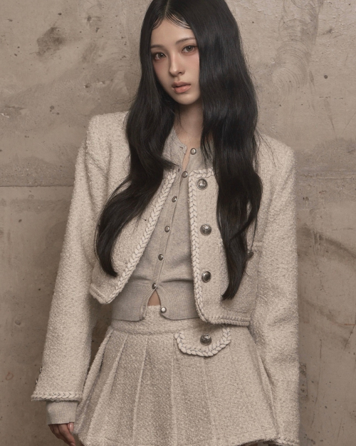 Atelier tweed куртка (ivory)