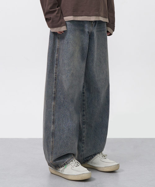 Джинсы с глубоким изгибом (MEDIUM INDIGO)