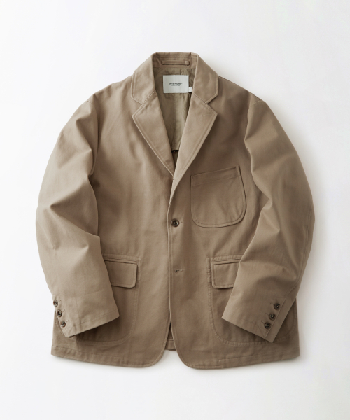 High density хлопок classic 3button jacket_beige