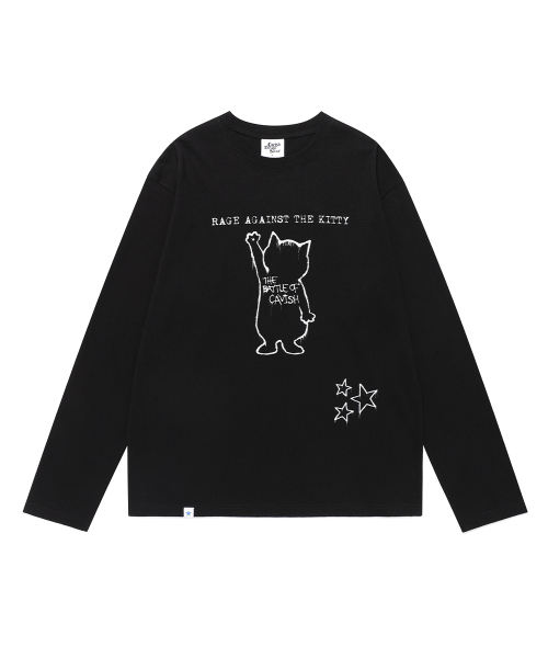 GRAFFITI CAT LS TEE BLACK(CV2FFFT552A)