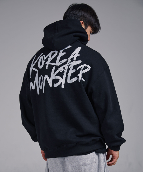 Худи оверсайз KM06 KOREAMONSTER Black