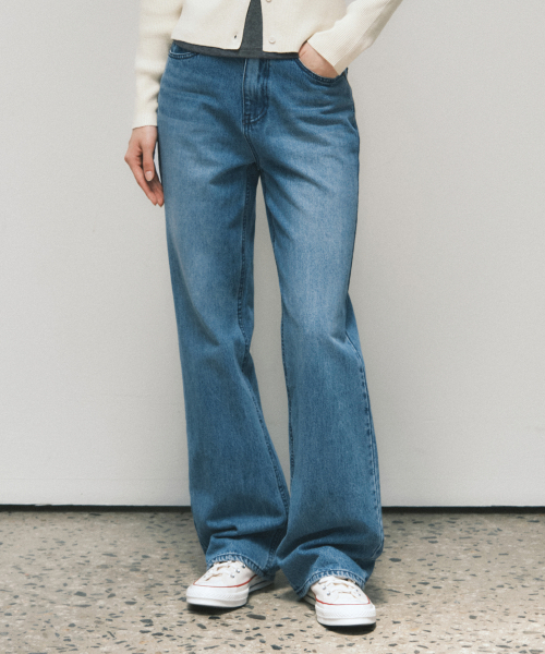 Джинсы W/Tailored с эффектом стирки_LIGHT BLUE(W25-PT23)