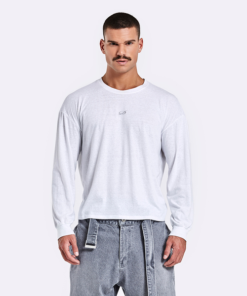 Slub Longsleeve - White