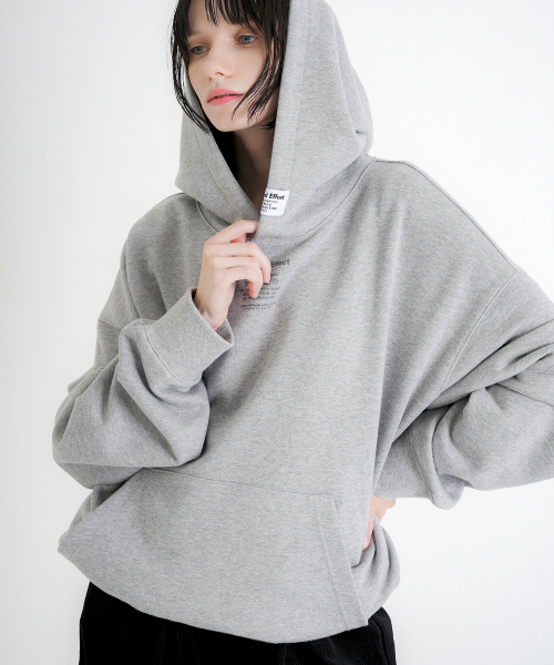 Оверсайз худи Additional Basic Label_Gray