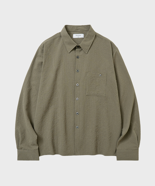 Укороченная рубашка в клетку Air Grid [Ash Khaki]
