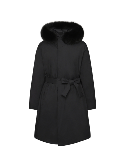 GOLDEN K95 에끌레어(ECLAIR) COAT FOX W_Black