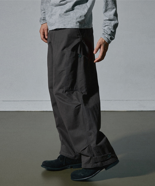 Curved Field Poket Pants [Charcoal]