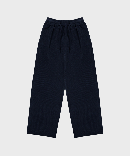 CORDUROY SWEAT PANTS-GRAY