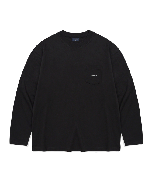 Базовый лонгслив с карманом Black