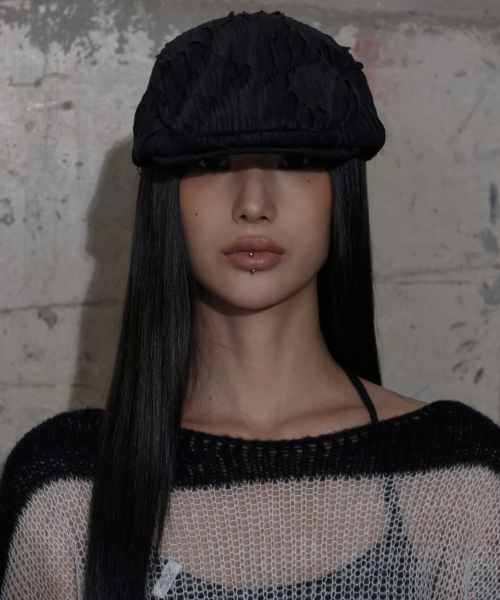 팬시클럽() 레이스 밴딩 헌팅캡 (BLACK) F25QE996 상품 이미지