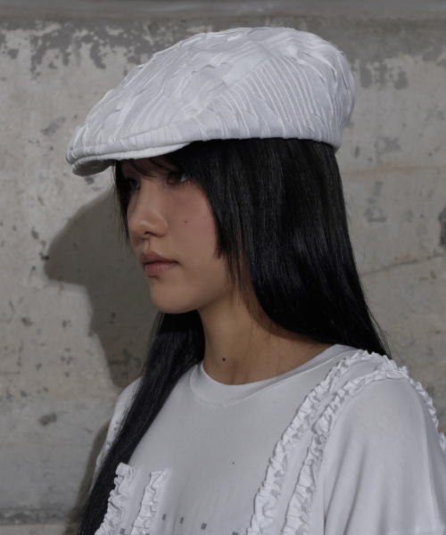팬시클럽() 레이스 밴딩 헌팅캡 (WHITE) F25QE996 상품 이미지