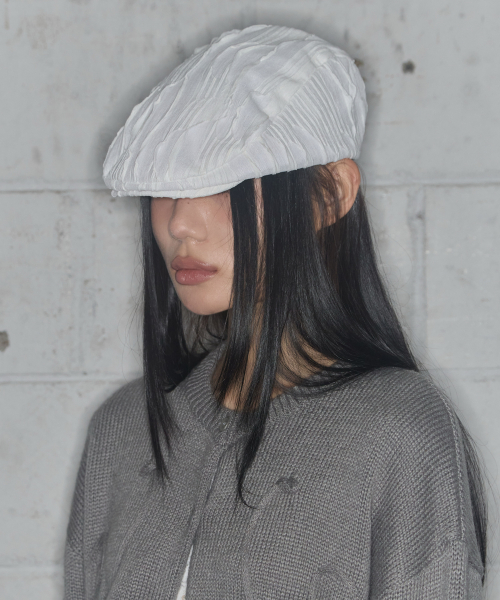 레이스 밴딩 헌팅캡 (WHITE) F25QE996