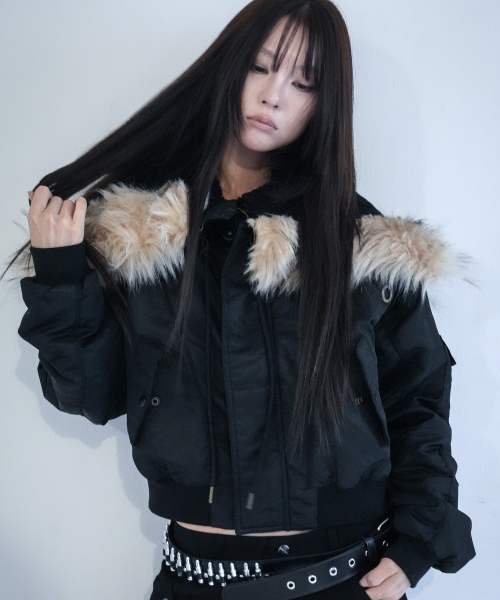 아일렛 퍼 MA-1 (BLACK) F25ZA003