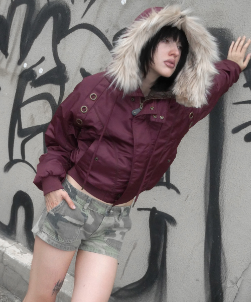 아일렛 퍼 MA-1 (BURGUNDY) F25ZA003