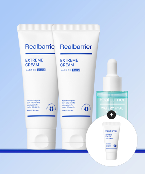 리얼베리어() 익스트림 크림 65ml 오리지널 (tube)X 2개+워터리 히알 세럼 50ML (증정 익스트림 크림 25ML) 상품 이미지