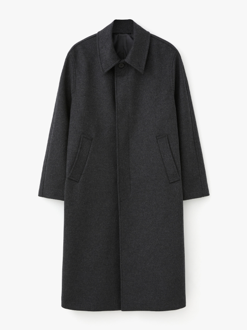 르마드() 히든 버튼 울 발마칸 코트 - CHARCOAL 상품 이미지
