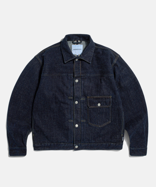 Type 1 Selvedge джинс Trucker куртка Dark индиго